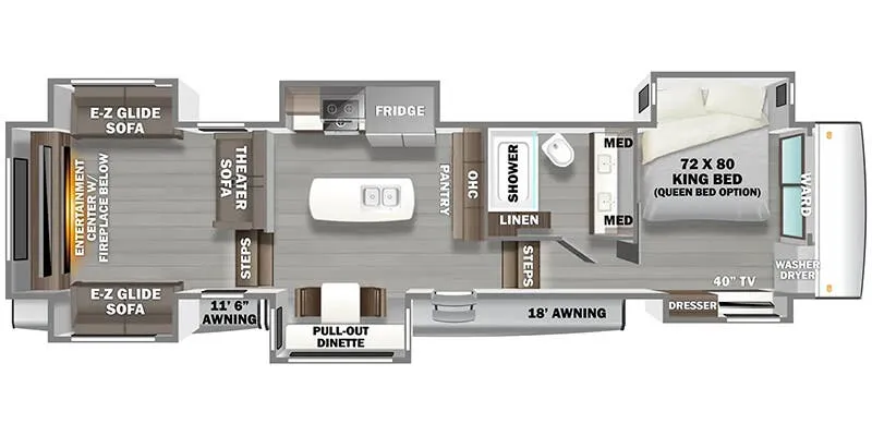 Forest River RiverStone 419RD floor plan