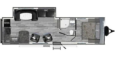 2023 Heartland Trail Runner 27RKS floor plan
