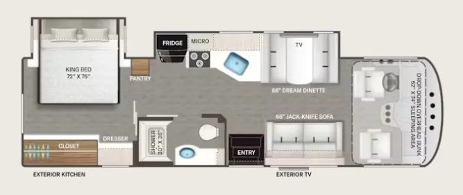 Thor Motor Coach Freedom Traveler B30 floor plan