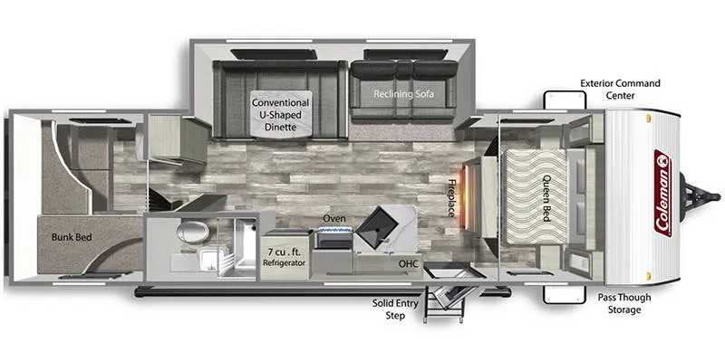 Dutchmen Coleman Lantern 295QBWE floor plan