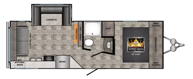 CrossRoads Volante 25RL floor plan