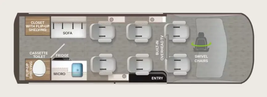 Thor Motor Coach Freedom Mover PX10 floor plan