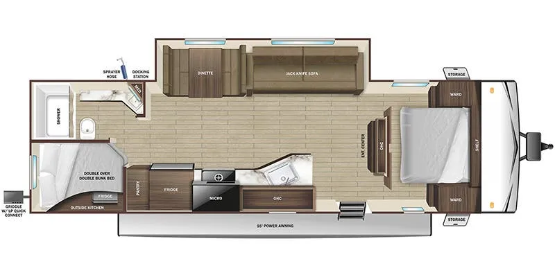 Highland Ridge Open Range Conventional 26BHSW floor plan