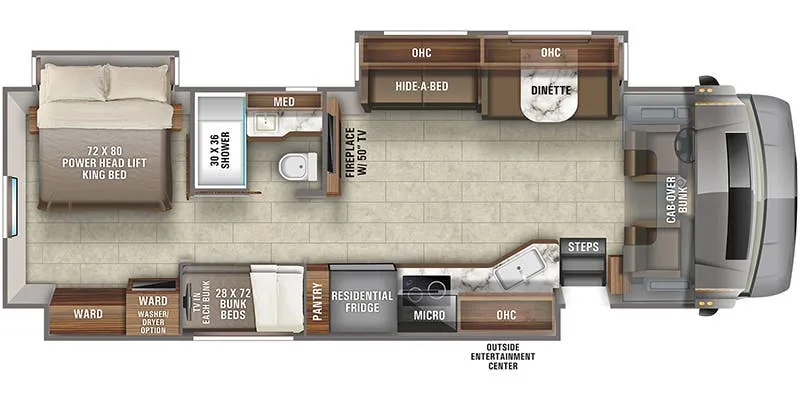 2021 Jayco Seneca Prestige 37L - Floor plan