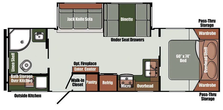 Gulf Stream Envision Signature 28CRB floor plan