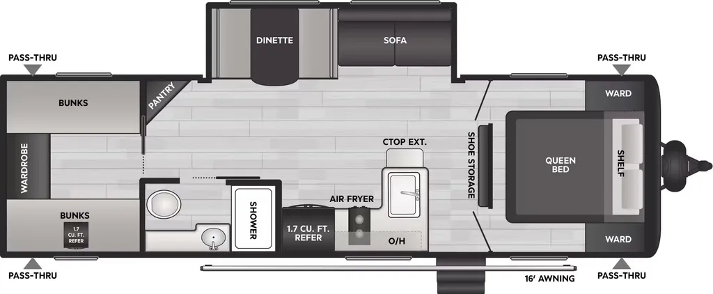 2026 Keystone Coleman 27B floor plan