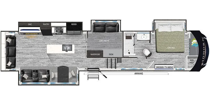 Heartland Bighorn BH 3880 MD floor plan
