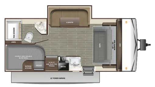 Starcraft Autumn Ridge 188BHS floor plan