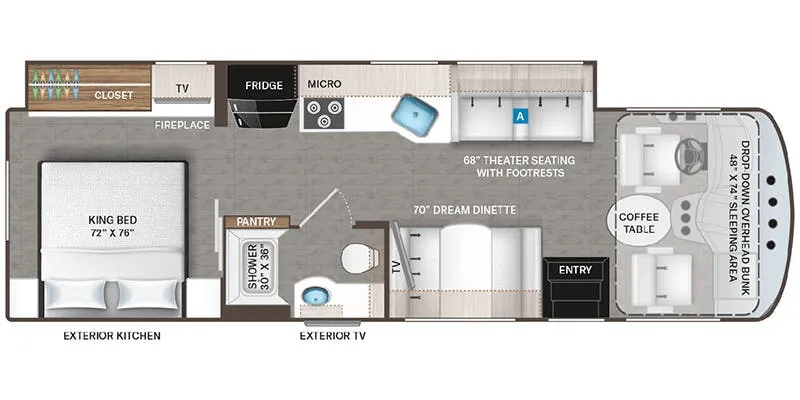 Thor Motor Coach Indigo MM30 floor plan