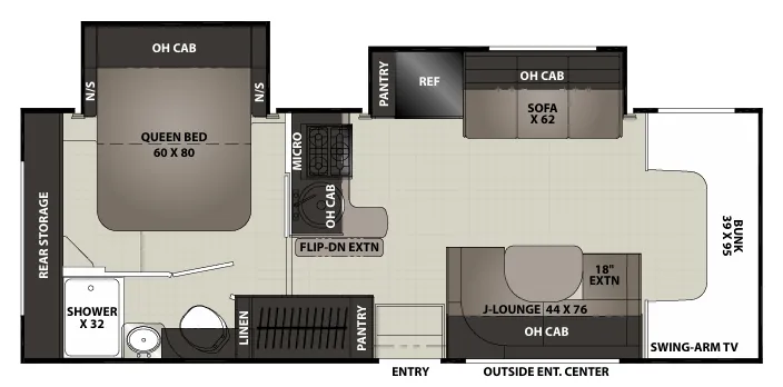 Coachmen Cross Trail XL 26XG floor plan