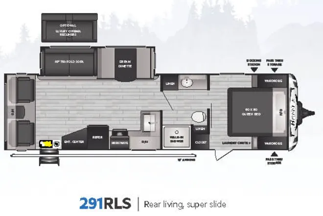 Keystone Bullet 291RLS floor plan