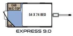 Coachmen Clipper Express 90 floor plan