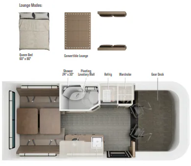 Winnebago Resa 19DC floor plan