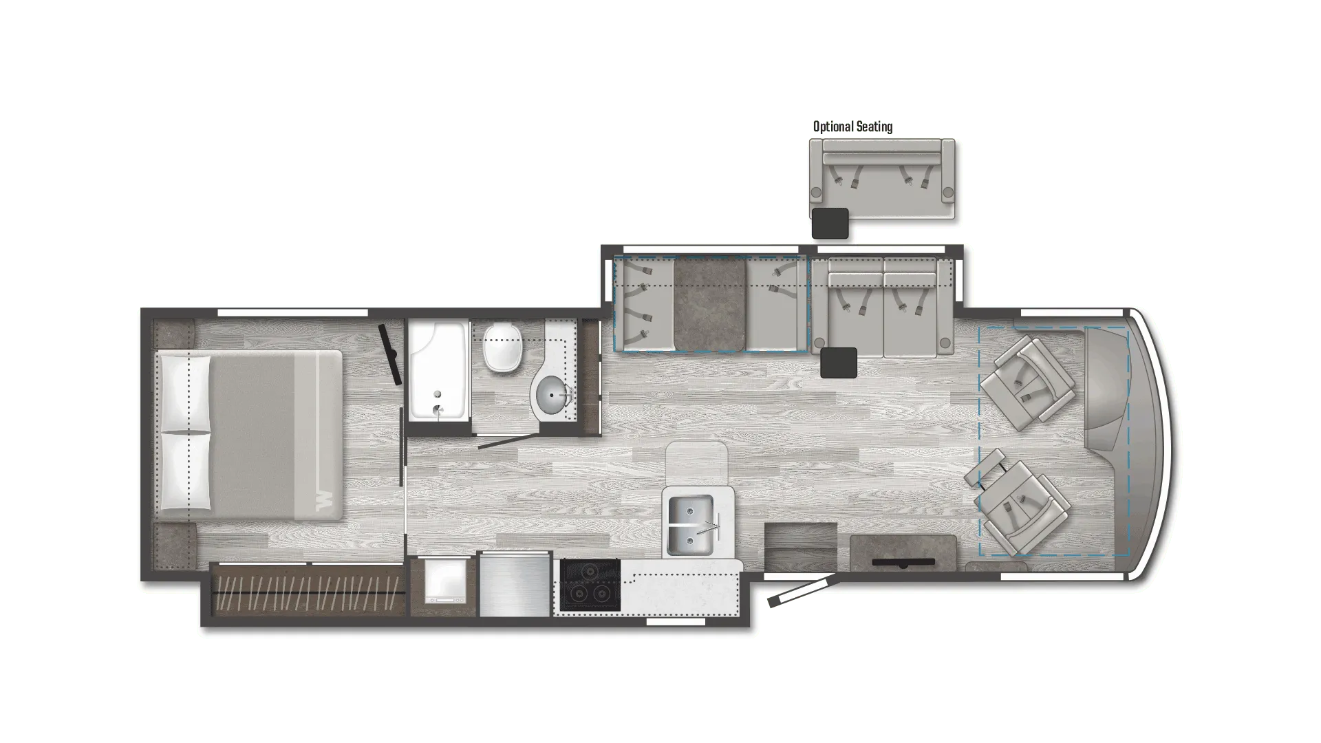 Winnebago Forza 34T floor plan