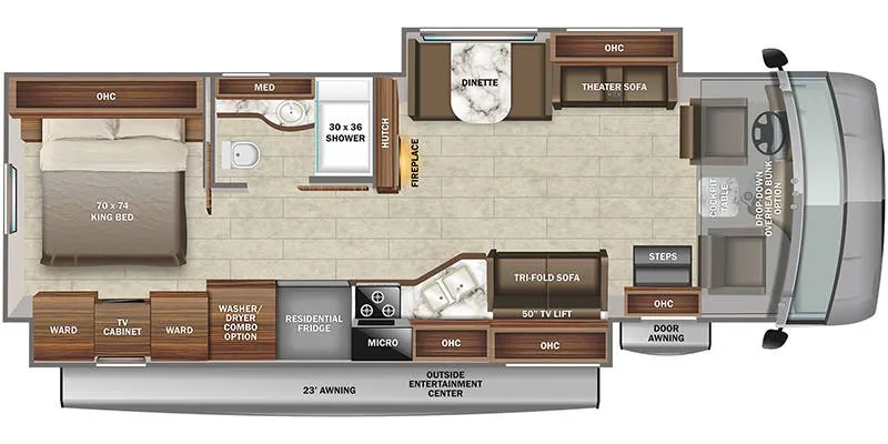 2022 Jayco Precept 34G - Floor plan