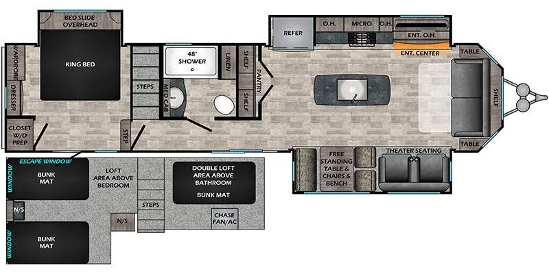 CrossRoads Hampton HP370FDL floor plan