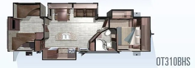 Highland Ridge Open Range OT310BHS floor plan