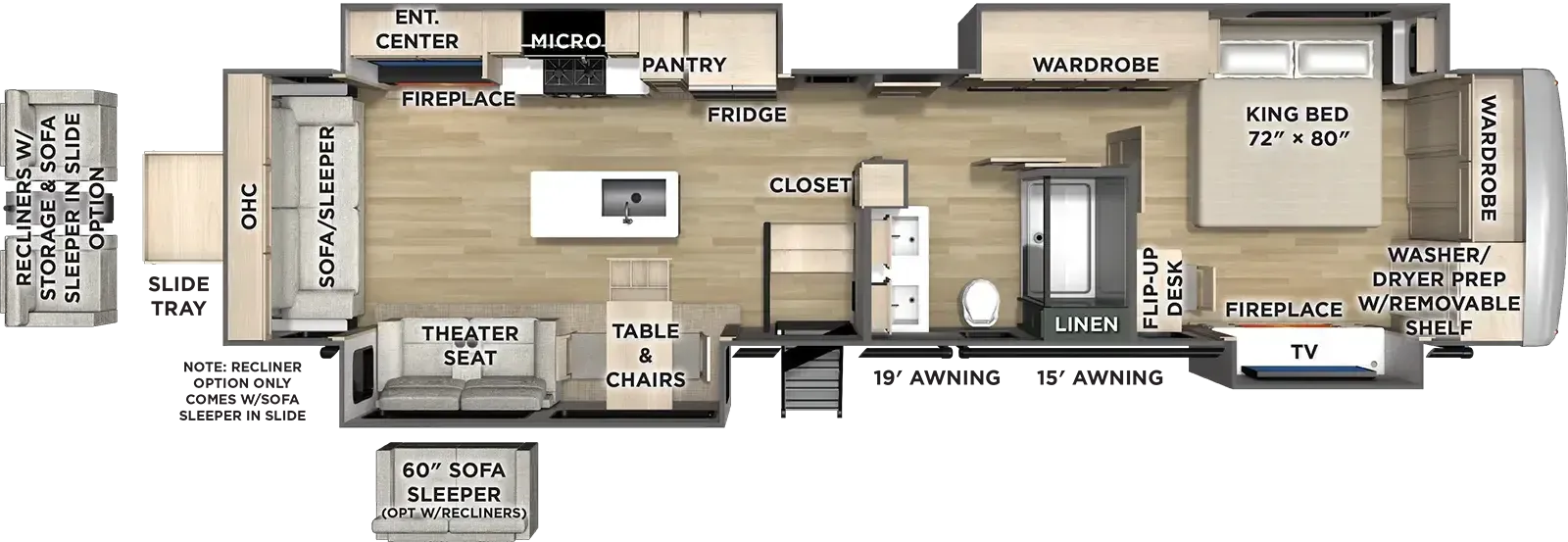 Forest River River Ranch 393RL floor plan