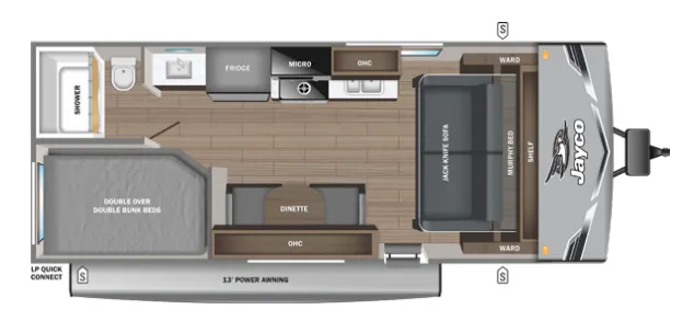 Jayco Jay Flight SLX 211MB floor plan