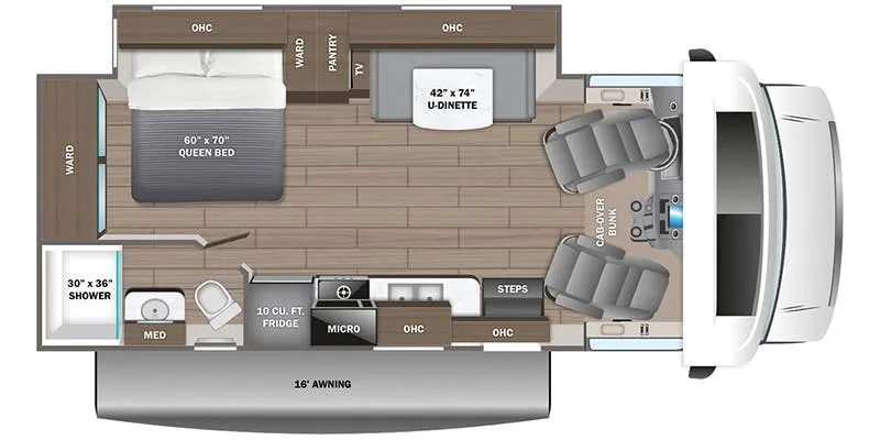 2025 Jayco Redhawk 24B - Floor plan
