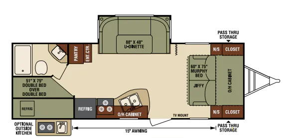 Venture RV SportTrek ST251VBH floor plan