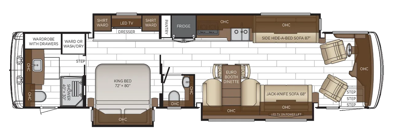 Newmar Dutch Star 4071 floor plan