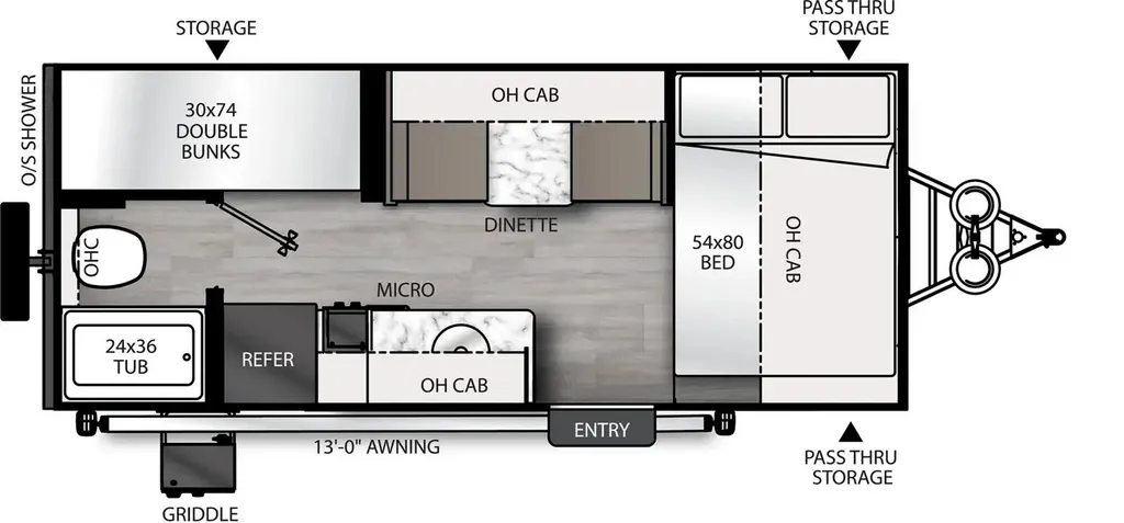 2026 Coachmen Remote 18.2R floor plan