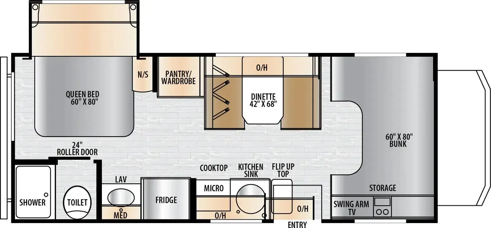 East to West College Avenue 2201S floor plan