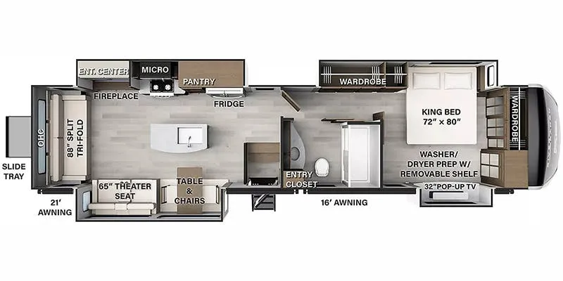 Palomino River Ranch 393RL floor plan