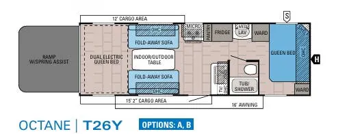 Jayco Octane T26Y floor plan