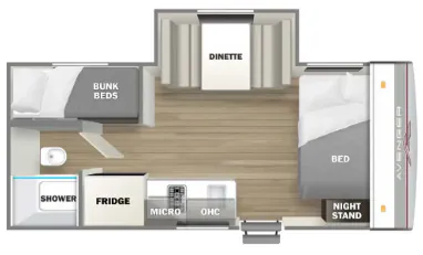 Prime Time Avenger LT 17BHS floor plan