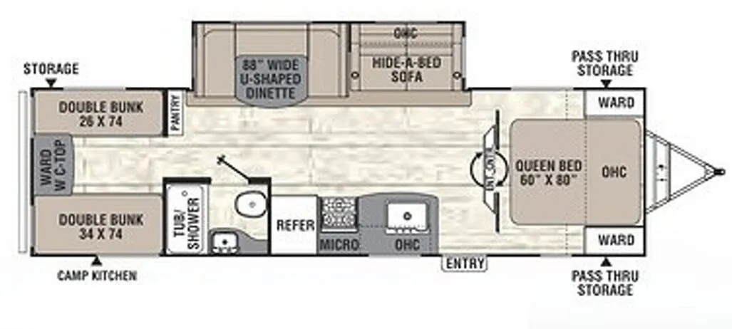 Coachmen Freedom Express Liberty Edition 292BHDSLE floor plan