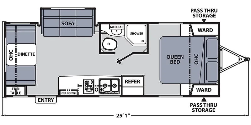 2021 Coachmen Apex Nano 213RDS floor plan