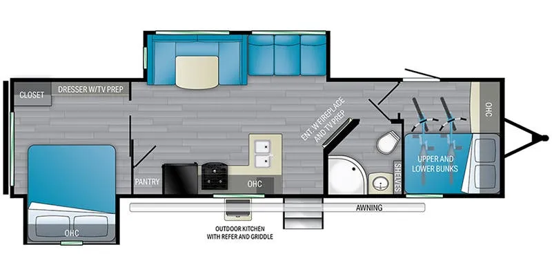 Heartland Prowler 323BR floor plan