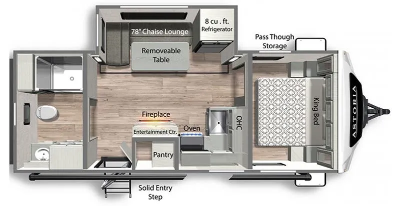 2022 Dutchmen Astoria 2203RB floor plan