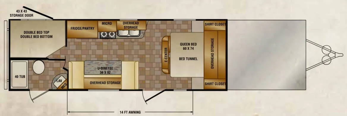 CrossRoads Z-1 1 ZT252TD floor plan