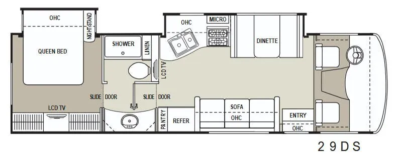 Coachmen Mirada 29DS floor plan