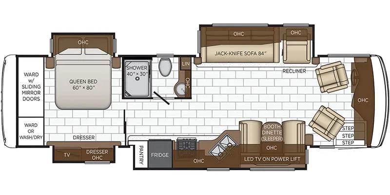 Newmar Kountry Star 3412 floor plan