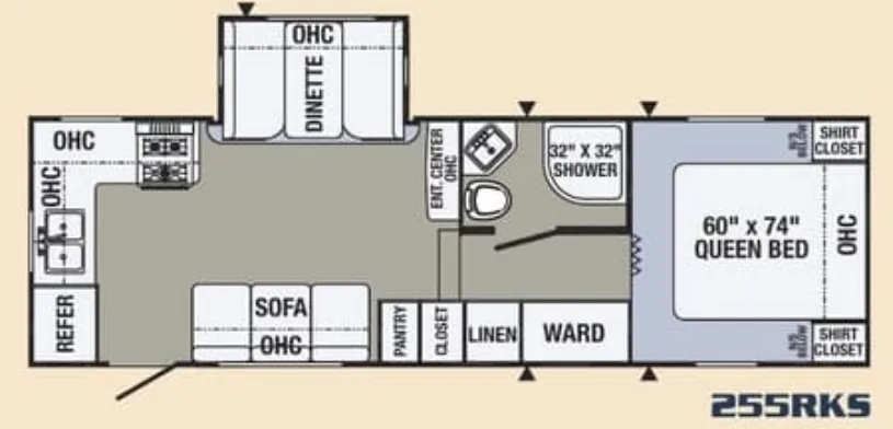 Palomino Puma 255RKS floor plan
