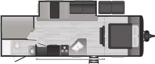 Keystone Hideout 26BHSWE floor plan