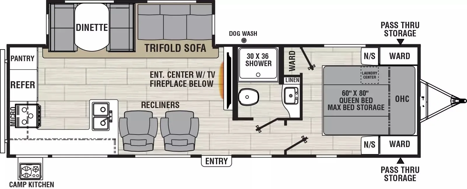 Coachmen Northern Spirit 2965RK floor plan