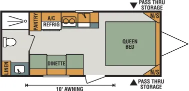 K-Z Escape E180QB floor plan