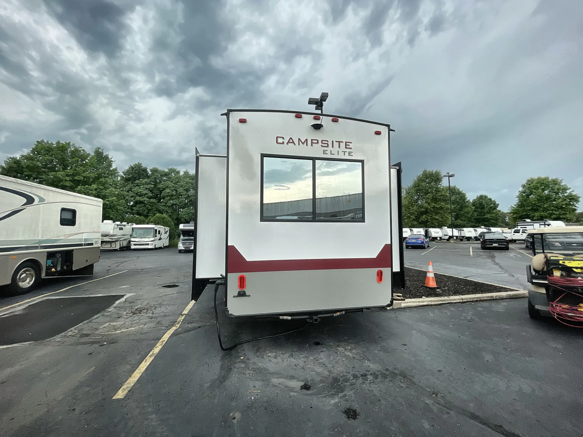 2027 Forest River Campsite Elite 36RF — backside