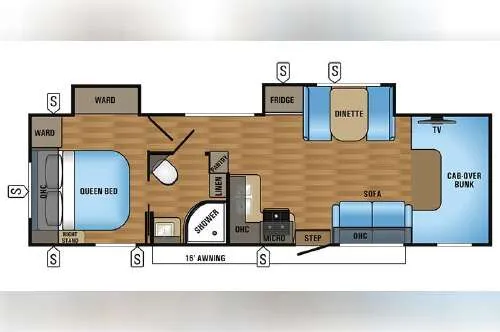 2016 Jayco Greyhawk 31DS floor plan