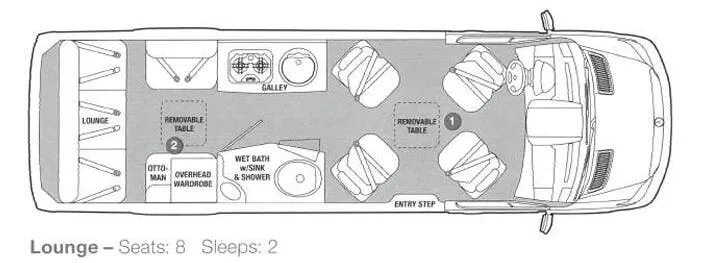 Airstream Interstate Lounge BASE floor plan