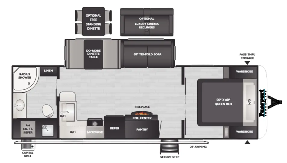 Keystone Passport SL Series 2605RB floor plan