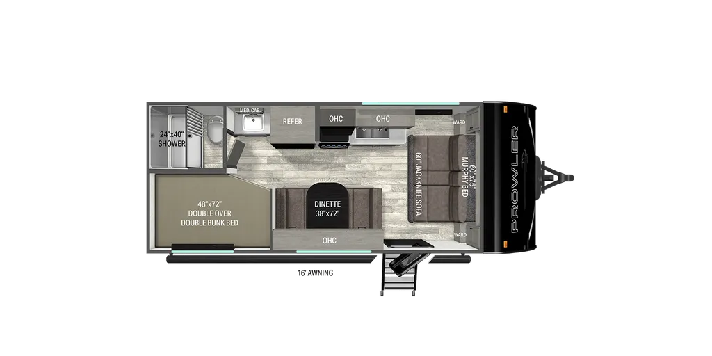 2026 Heartland Prowler 2000MB floor plan