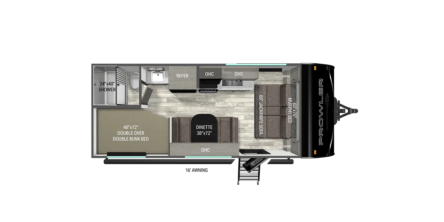 2026 Heartland Prowler 2000MB - Floor plan