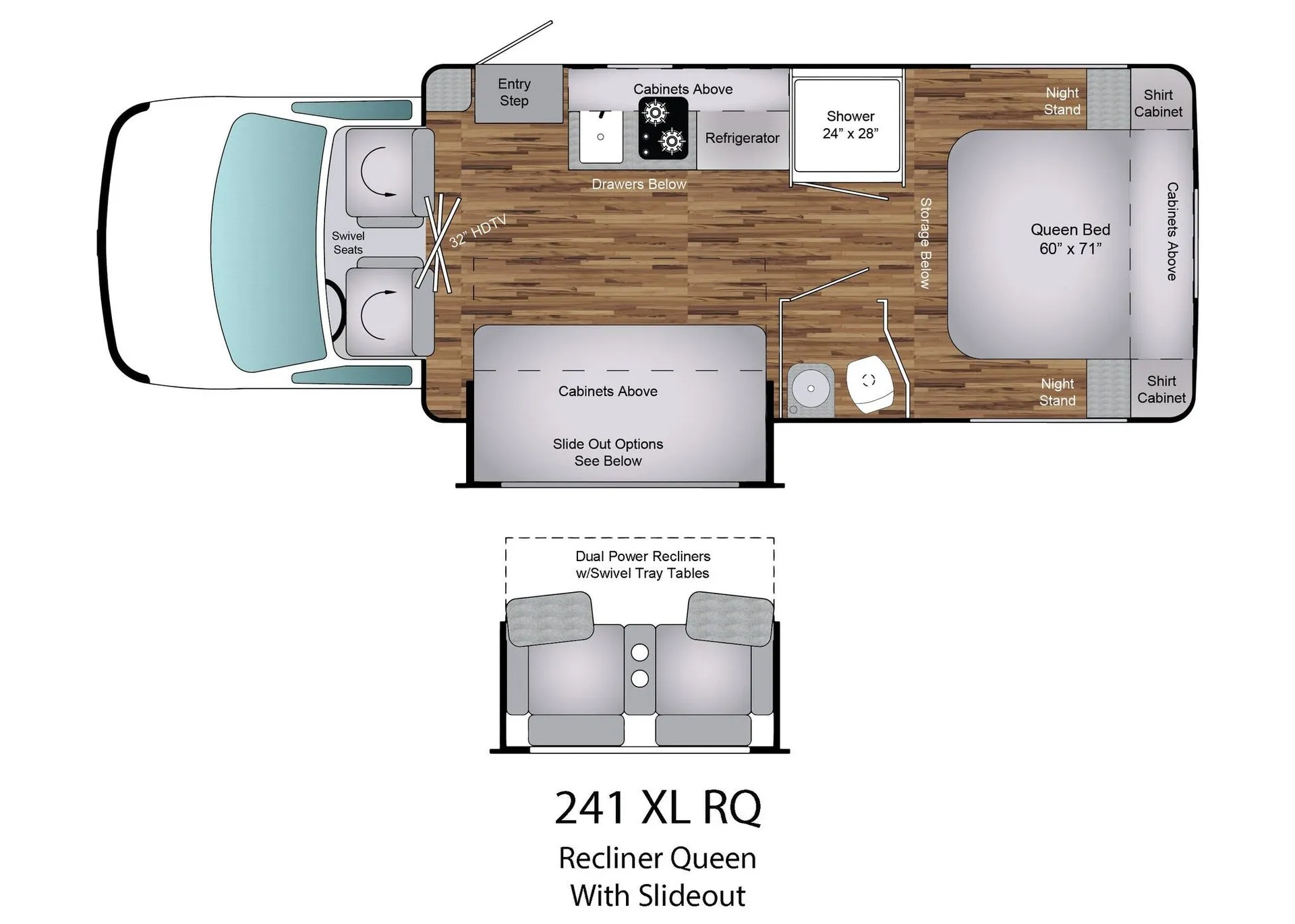 Coach House Platinum II 241 XL RQ floor plan