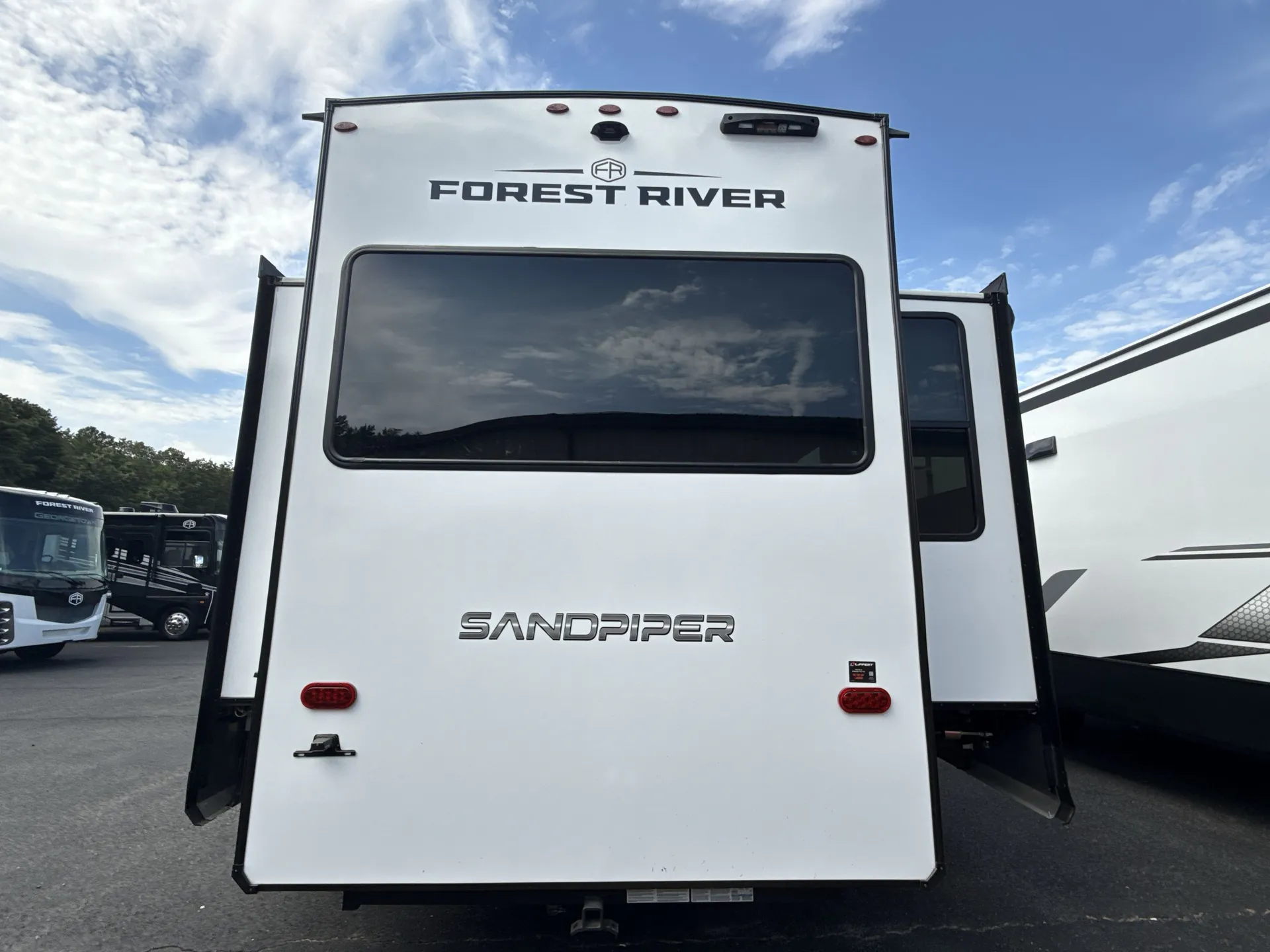 2026 Forest River Sandpiper 3900HBLR — backside